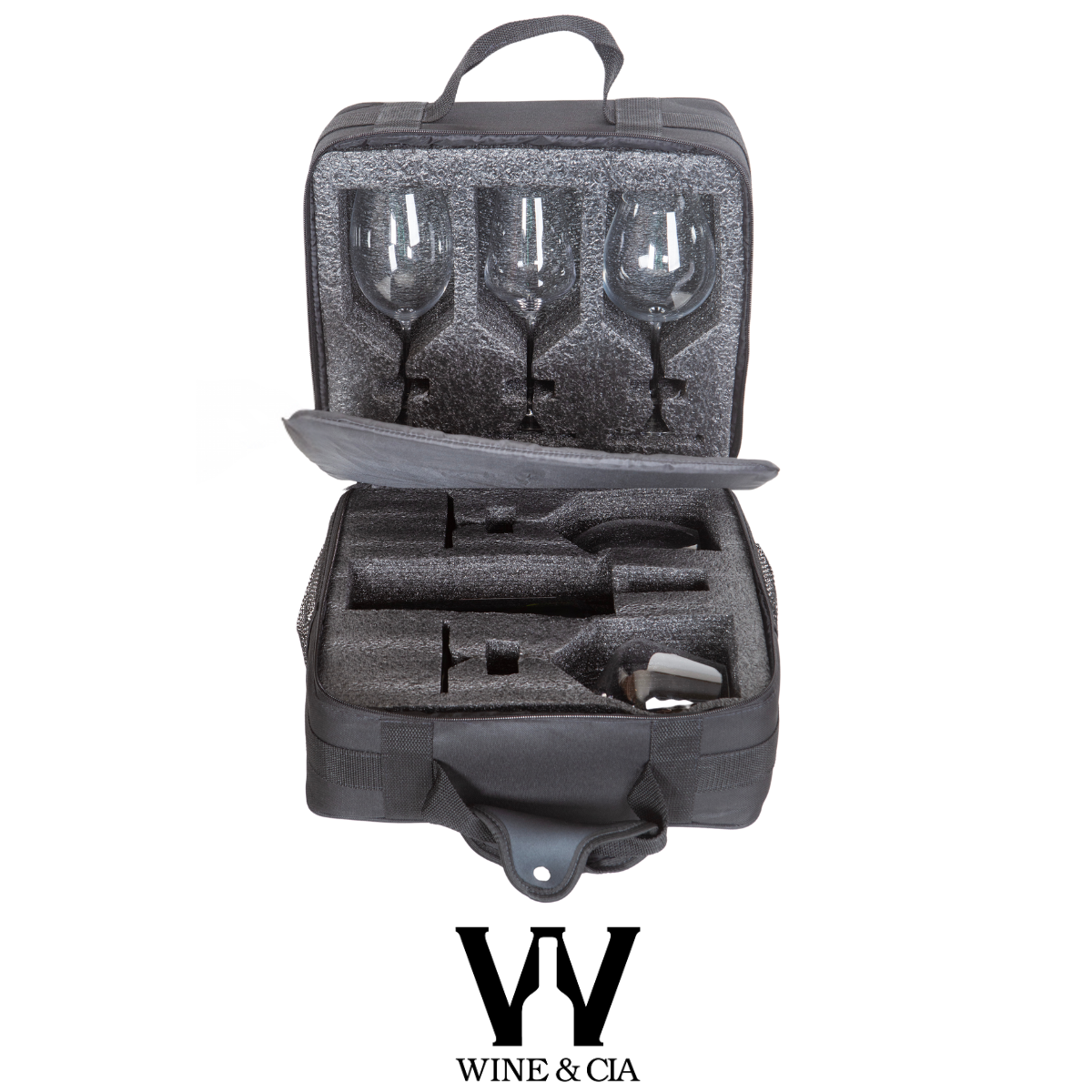 Mala Com Espuma Protetora EZ Trip Para Garrafas e/ou Taças