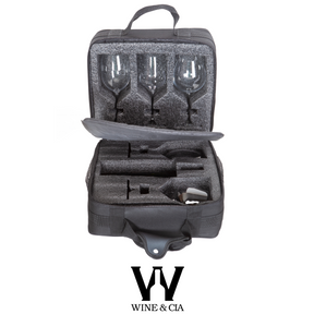 Mala Com Espuma Protetora EZ Trip Para Garrafas e/ou Taças