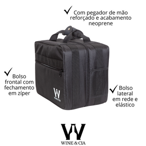 Mala Com Espuma Protetora EZ Trip Para Garrafas e/ou Taças