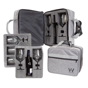 Mala Com Espuma Protetora EZ Trip Para Garrafas e/ou Taças