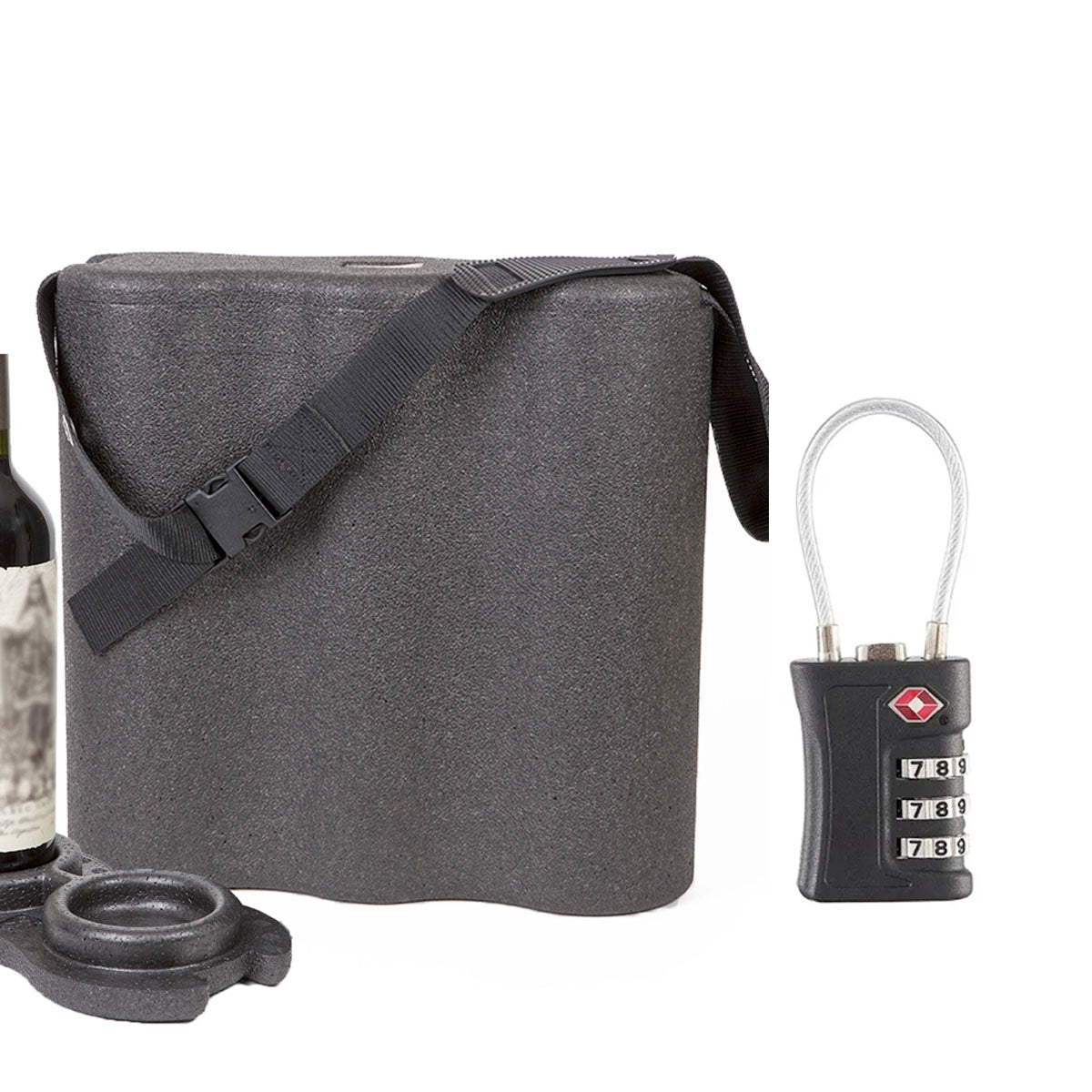 Transbottle Premium Case - 3 Garrafas e Com Safe Locker