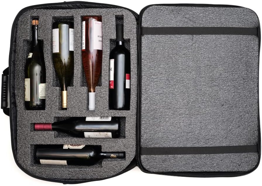 Mala Com Espuma Protetora  Melhor Cia - 6 garrafas