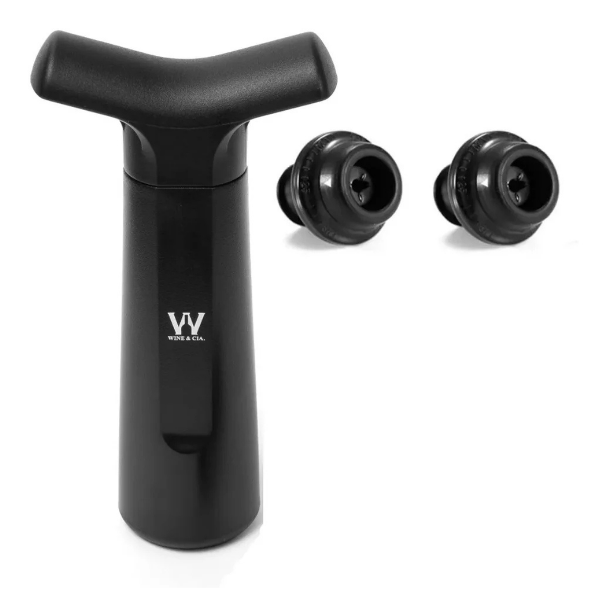 Kit Pump Vinho Em Casa - 2 Rolhas