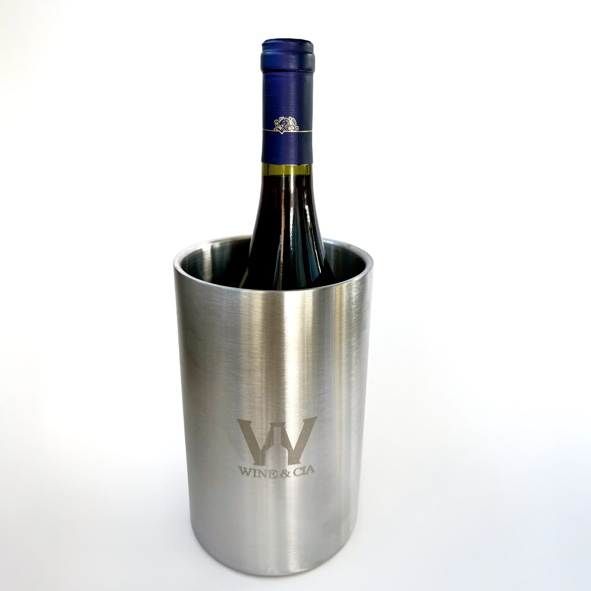 Cooler De Aço Inox Ice Bucket + Gelo Artificial Reutilizável