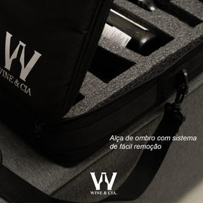 Mala Com Espuma Protetora  Melhor Cia - 6 garrafas