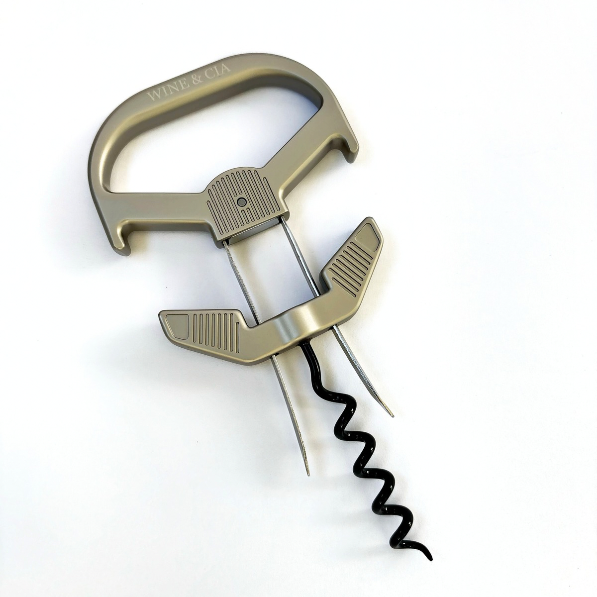 Abridor De Vinho Para Rolhas e Garrafas Antigas Com 2 Lâminas e Rosca