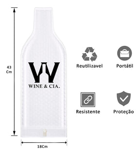 Wine Skins Para Transporte de Garrafas de Vinho Em Segurança