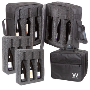 Mala Com Espuma Protetora EZ Trip Para Garrafas e/ou Taças