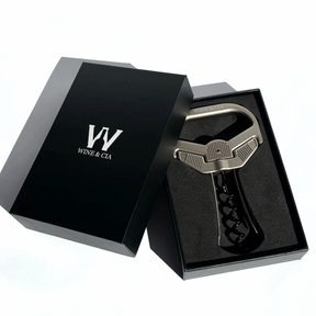 Abridor De Vinho Para Rolhas e Garrafas Antigas Com 2 Lâminas e Rosca