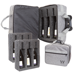 Mala Com Espuma Protetora EZ Trip Para Garrafas e/ou Taças