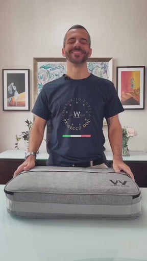 Mala Com Espuma Protetora  Melhor Cia - 6 garrafas