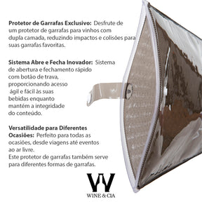 Wine Skins Fume Para Transporte de Garrafas de Vinho Em Segurança