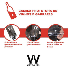 Wine Skins Fume Para Transporte de Garrafas de Vinho Em Segurança