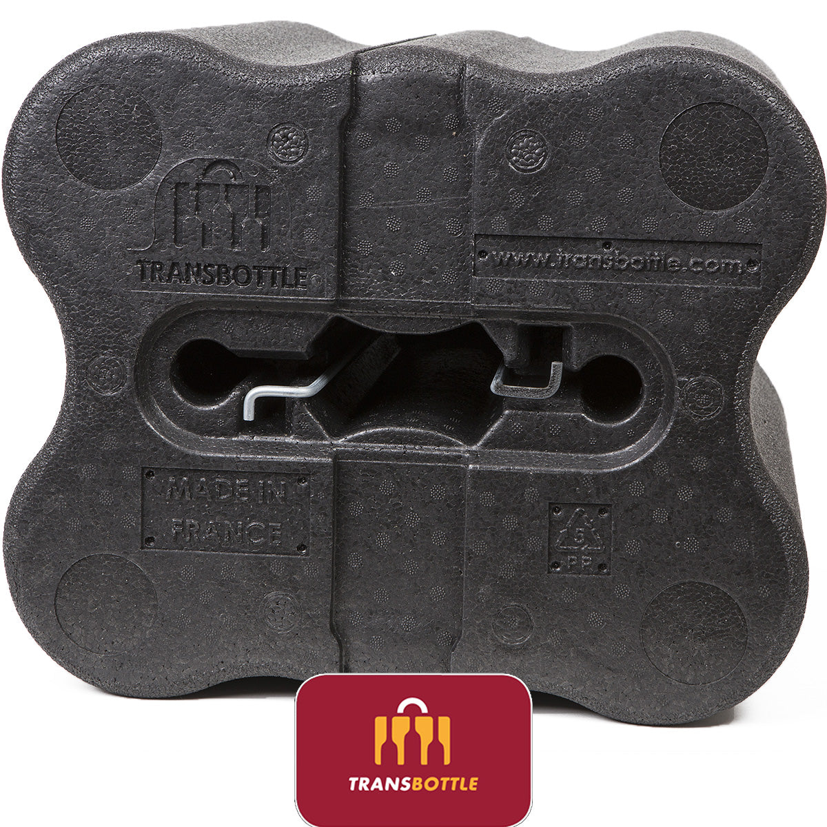 Transbottle Premium Case Para 6 Garrafas + Cadeado Safe Belt Vermelho