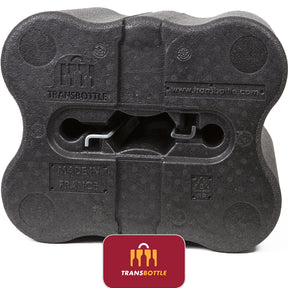 Transbottle Premium Case Para 6 Garrafas + Cadeado Safe Belt Vermelho