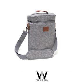 Bolsa Térmica Pinot Gris 2 Garrafas + 2 Garrafa de Vinho Exclusivas Kit Premium