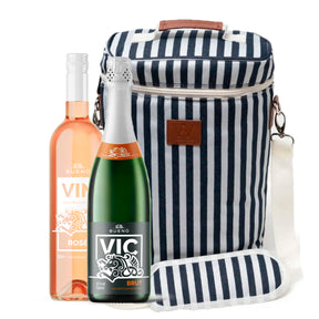 Bolsa Térmica Verano 2 Garrafas + 2 Vinhos Selecionado Kit Presente
